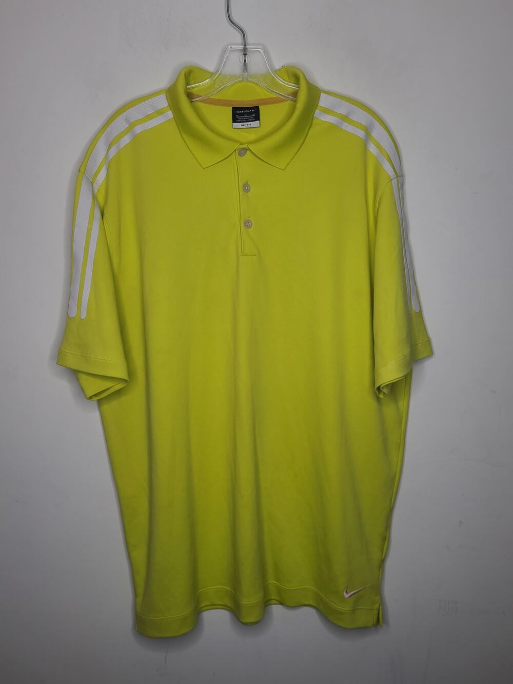 Nike Golf dri-fit short sleeve polo shirt - yellow green chartreuse - XL